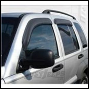 Auto Ventshade Ventvisors (4 Piece Kit) In Black For 2008-12 Jeep Liberty KJ Models 94964