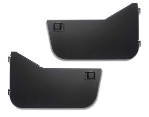 Warrior Products Steel Half Doors with Rotary Paddle Handles In Smooth Black For 1980-95 Jeep Wrangler YJ & CJ Series S907DOOR