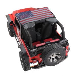Vertically Driven Products KoolBreez Brief Top With American Flag For 1997-06 Jeep Wrangler TJ & Unlimited 9702JKB-1