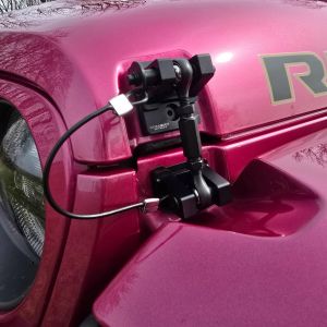 Combat Off Road Billet Aluminum Hood Latch Set - Black Out Series for 07-24+ Jeep Wrangler JK, JL & 20-24+ Gladiator JT 99-1091