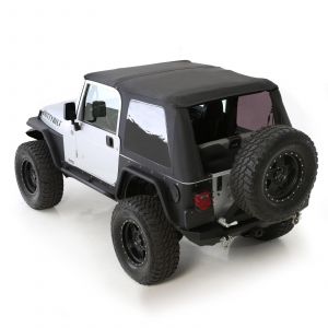 SmittyBilt Bowless Combo Top With Tinted Windows In Black Diamond For 1997-06 Jeep Wrangler TJ Models 9973235