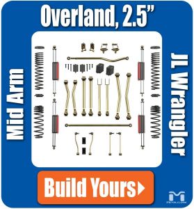 MetalCloak 2.5" Rocklander Overland Suspension & Lift Kit (Base Kit) for 18+ Jeep Wrangler JL, JLU A2825