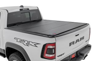 Rough Country Hard Tri-Fold Flip Up Fold Bed Cover 5'7" Bed For 19-25 Ram 1500 49320550