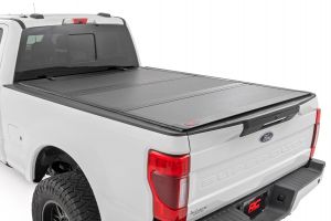 Rough Country Hard Tri-Fold Flip Up Bed Cover 6'10" Bed For 17-25 Ford F-250/F-350 Super Duty 49220651