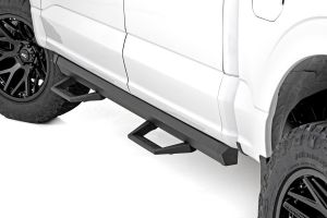 Rough Country SRL2 Adj Aluminum Step Crew Cab For 15-25 Ford F-150/Lightning/F-250/F-350/Raptor 51141