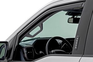 Rough Country Side Window Deflectors In Channel Rain Guard For 15-25 Ford F-150/Lightning/F-250/F-350/Raptor 831524