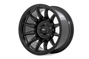 Rough Country 90 Series Wheel One-Piece Gloss Black 20x9 6x5.5 -12mm 90201212B