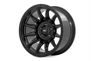 Rough Country 90 Series Wheel One-Piece Gloss Black 20x9 6x5.5 0mm 90200912B