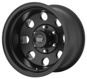 American Racing Baja Series 172 Wheel in 15x8 with 3.75in Backspace Satin Black for 55-86 Jeep CJ AR1725885B