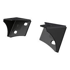 Aries Automotive Windshield Hinge Light Brackets In Powdercoated Black For 2007-18 Jeep Wrangler JK 2 Door & Unlimited 4 Door Models AR15800