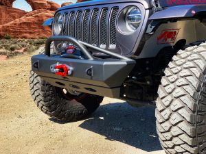 American Trail Products Mid-Width Winch Ready Front Bumper for 18+ Jeep Wrangler JL, JLU 32180001K