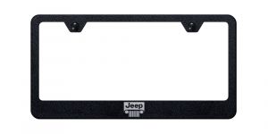 Automotive Gold Premiere Collection Etched Jeep Grill License Plate Frame LFJEEGERB