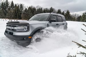 AVS Aeroskin II Textured Low Profile Hood Shield - Black for 21+ Ford Bronco Sport 436188