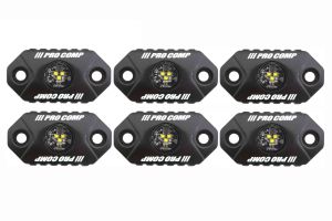Pro Comp Lighting Universal Rock Light Kit: White (6 Pc) EXP76501