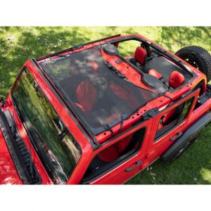 BESTOP Targa Style Sun Bikini Top (Black Mesh) For 18+ Jeep Wrangler JL, JLU & 20+ Gladiator JT 52410-11