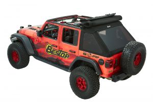 BESTOP Trektop Ultra Soft Top (Black Twill) For 2018+ Jeep Wrangler JL Unlimited 4 Door Models 54925-17