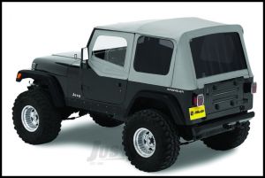 BESTOP Replace-A-Top With Half Door Skins & Tinted Rear Windows In Grey Denim For 1988-95 Jeep Wrangler YJ Models 51123-09