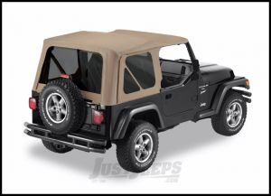 BESTOP Replace-A-Top Factory With Tinted Windows In Dark Tan For 1997-02 Jeep Wrangler TJ Models 51180-33