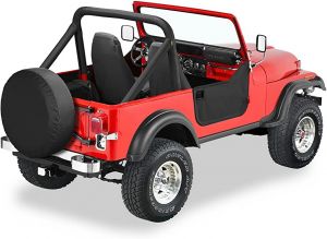 BESTOP Half Doors In Black Crush For 1951-75 Jeep M38A1, CJ5 & CJ6 5302501