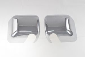 Black Horse Offroad Full Mirror Covers in Chrome for 07-18 Jeep Wrangler JK & Unlimited JK BH-MC201