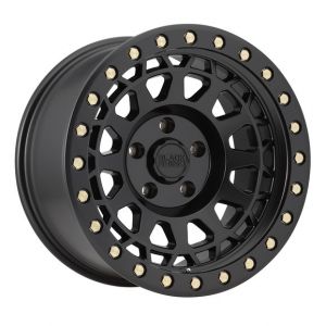 Black Rhino Primm Wheel in 17x9 with 4.29in Backspace Matte Black with Brass Bolts for 87-06 Jeep Wrangler YJ & TJ 1790PRM-85114M71