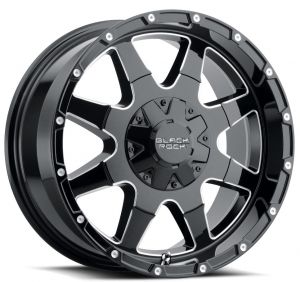 Black Rock Series 904B Fury I Wheel for 07-20+ Jeep Wrangler JL, JK & Gladiator JT 904BJK-