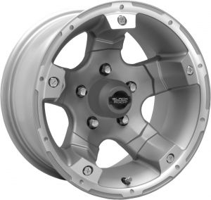 Black Rock Viper Series 900 Wheel in Tungsten for 84-06 Wrangler YJ, TJ, Cherokee XJ, Grand Cherokee ZJ, Comanche MJ 900YJ-