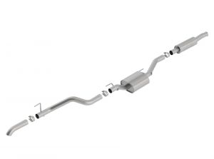 Borla Performance S-Type T-304 Stainless Steel Catback Exhaust System with Single Turn Down Tip 2020+ Jeep Gladiator JT 4 Door Models (3.6L Engine)