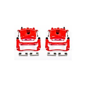 Power Stop Autospecialty OE Replacement Front Driver & Passenger Brake Caliper w/Logo for 06-10 Jeep Grand Cherokee WK & Jeep Commander XK S4990J