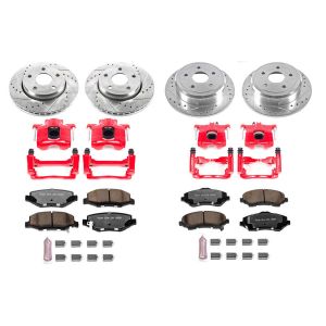 Power Stop Front & Rear Z36 Extreme Performance Truck & Tow Brake Kit With Calipers for 07-18 Jeep Wrangler JK KC2798-36