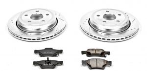Power Stop Rear Z23 Evolution Sport Performance 1-Click Brake Kit with Vented Rotors for 11-14 Jeep Grand Cherokee WK2 K5953