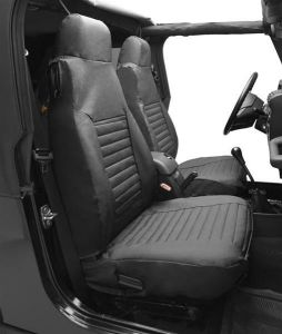 BESTOP Front High Back Bucket Seat Covers In Spice Denim For 1997-02 Jeep Wrangler TJ 2922637