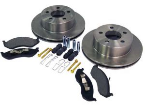 Crown Disc Brake Service Kit (Front) For 1999-2006 Jeep Wrangler TJ & Cherokee XJ 5016434K