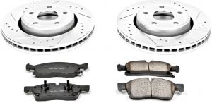 Power Stop Front Z23 Evolution Sport Performance 1-Click Brake Kit for 11-14 Jeep Grand Cherokee WK2 K5951