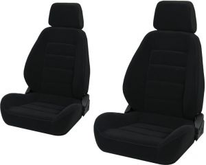 Corbeau Sport Seat Pair for 76-18 Jeep CJ-5, CJ-7, CJ-8 Scrambler, Wrangler YJ, TJ, JK & Unlimited SPORT-