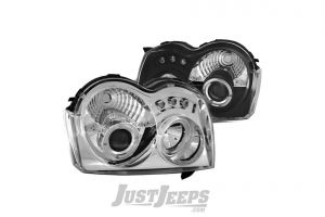 In Pro Carwear Halo Projector Headlights With Parking LEDs For 2005-07 Jeep Grand Cherokee WK Models CWS-5005-