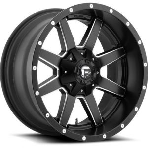 FUEL OFF-ROAD D538 MAVERICK WHEEL IN MATTE BLACK WITH MACHINED ACCENTS WITH 4.5IN BACKSPACE D53817902-