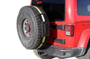 Dee Zee Overland Spare Tire Accessory Mount for Vehicles with an Exterior Spare Tire DZ95040TB