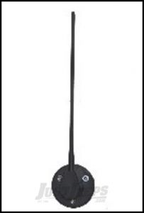 Drake Off Road Black Billet Aluminum Antenna For 2007-18 Jeep Wrangler JK 2 Door & Unlimited 4 Door D-JP-190002-BK