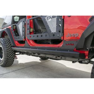 DV8 Offroad Rocker Guards with Rock Skins for 18+ Jeep Wrangler JL Unlimited SRJL-06