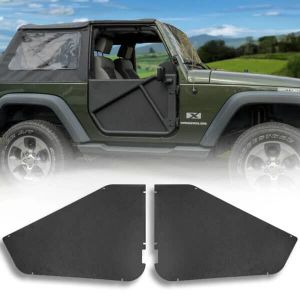 EZ 4X4 Phantop Aluminum Tube Doors Panel Front for 18+ Jeep Wrangler JL & 20+ Gladiator JT 1918 0262-