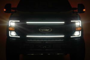 Rough Country LED Light Kit Grille Mount 30 Inch DRL For 17-22 Ford F-250/F-350 Super Duty 70990A