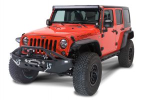 Fishbone Offroad Full Width Front Winch Bumper with LEDs for 07-18 Jeep Wrangler JK, JKU FB22003