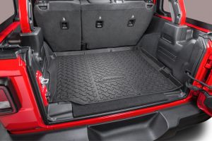 Quadratec Ultimate All Weather Rear Cargo Liner for 18+ Jeep Wrangler JL Unlimited 14255JLUC-