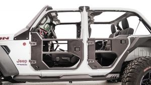 Fab Fours Rear Half Tube Doors For 2018+ Jeep Wrangler JL Unlimited 4 Door Models JL1033-1