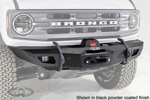 LoD Offroad Black Ops Shorty Winch Front Bumper (Bare Steel) for 2021+ Ford Bronco BFB2100
