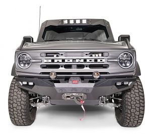 Fab Fours Premium Winch Bumper in Black for 21-23 Ford Bronco FB21-F5251-1