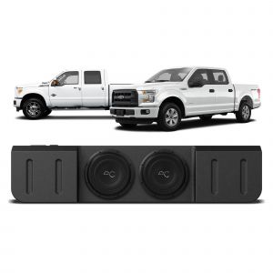 Stinger Off-Road Under Seat Dual 10" Loaded Subwoofer Box Enclosure by AudioControl for Ford F-150 (2015-2023) / F-250/350 Super Duty (2017+) TXFF15D10