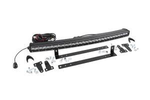 Rough Country LED Light Kit Grille Mount 30" Chrome Single Row For 09-14 Ford F-150 70659
