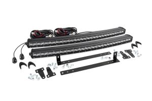 Rough Country LED Light Kit Grille Mount Dual 30" Chrome Single Row For 09-14 Ford F-150 70660